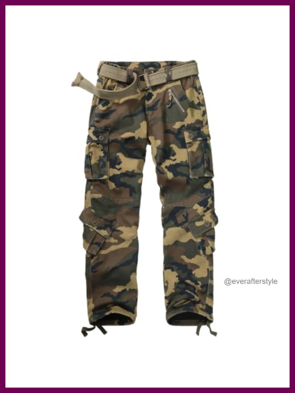 Fleece Lined Insulated Snow Ski Cargo Pants Winter Hiking Softshell
